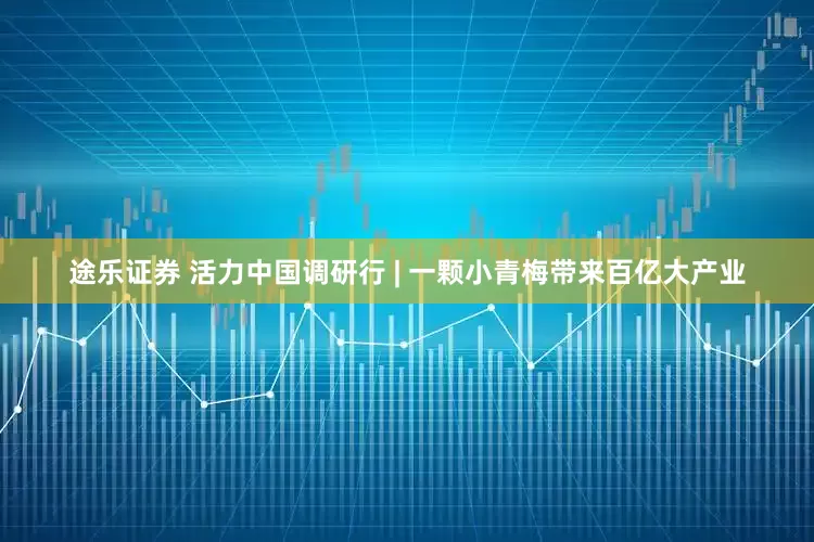 途乐证券 活力中国调研行 | 一颗小青梅带来百亿大产业