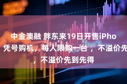中金澳融 胖东来19日开售iPhone17：凭号购机，每人限购一台 ，不溢价先到先得
